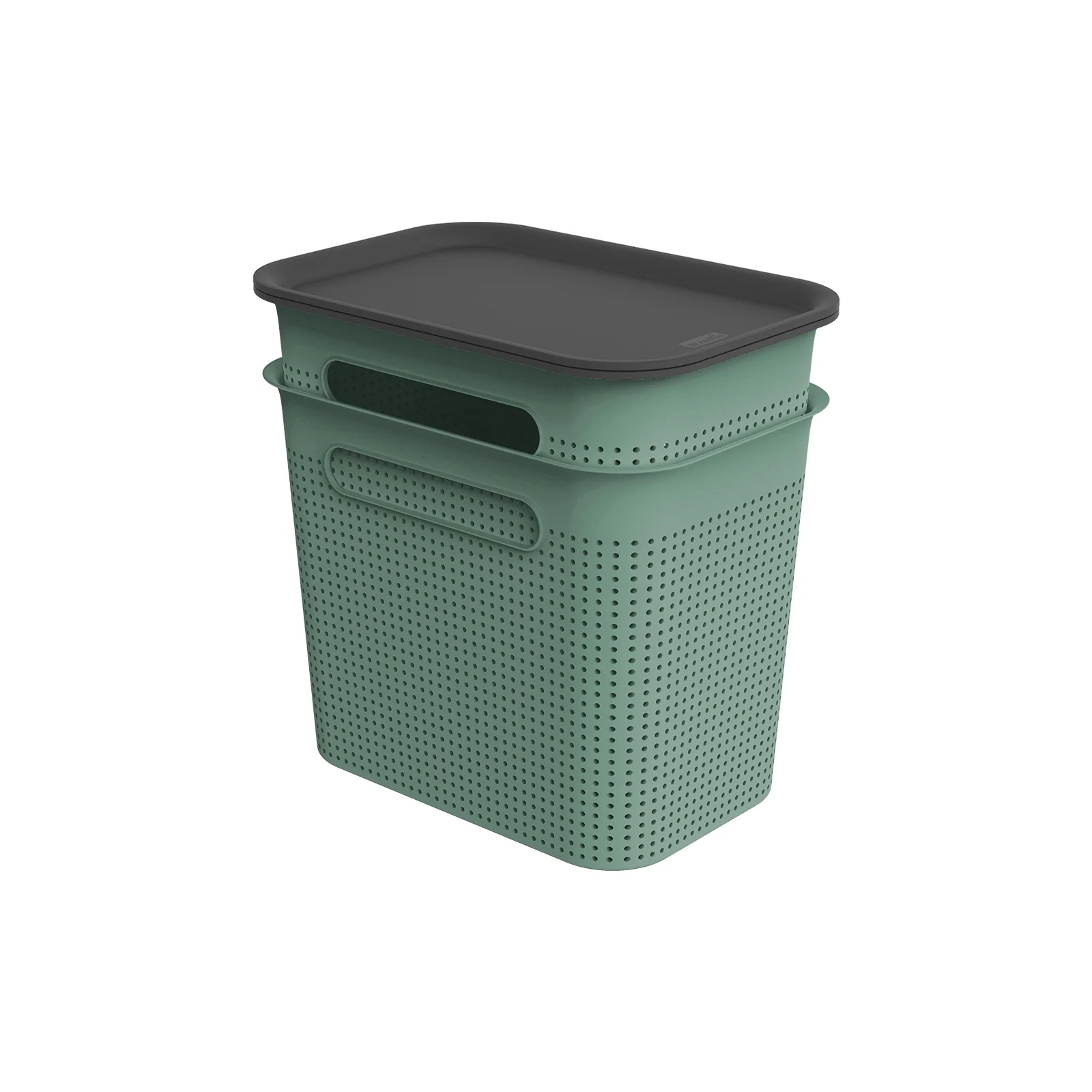 2er Set Boxen mit Deckel 7 l BRISEN