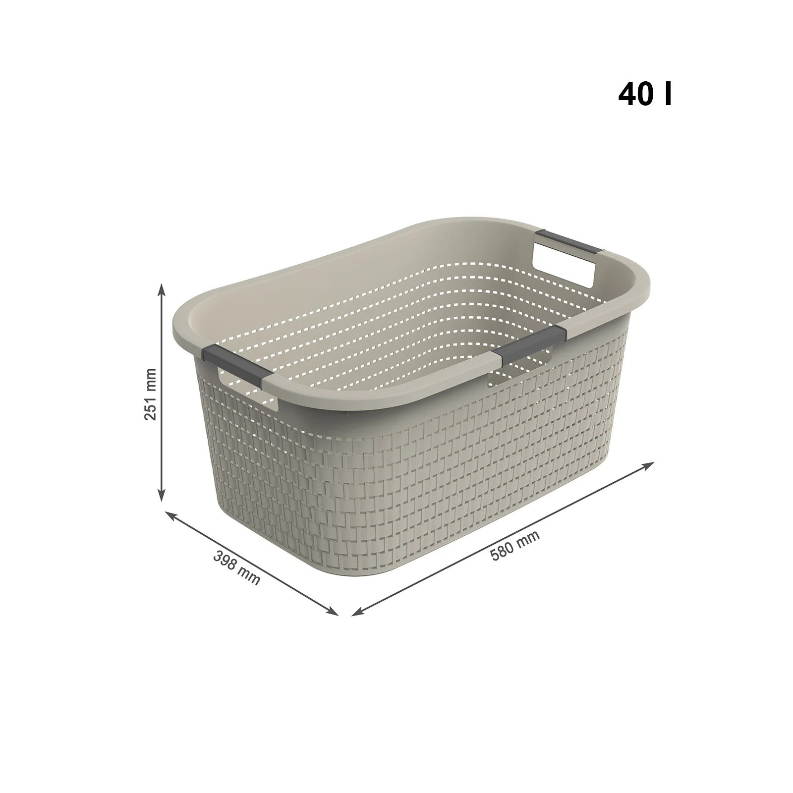 3er Set Country Wäschekorb 40l 3tlg. - Image 18