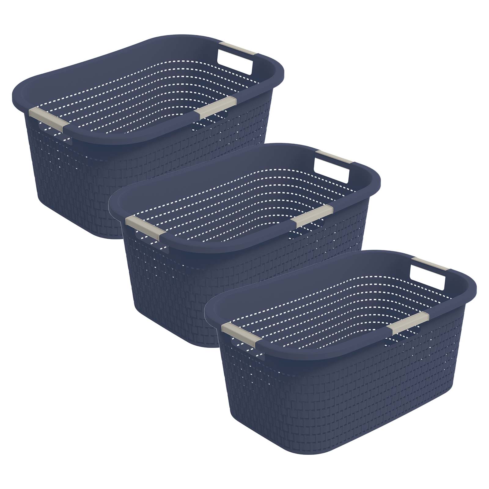 3er Set Country Wäschekorb 40l 3tlg. - Image 3