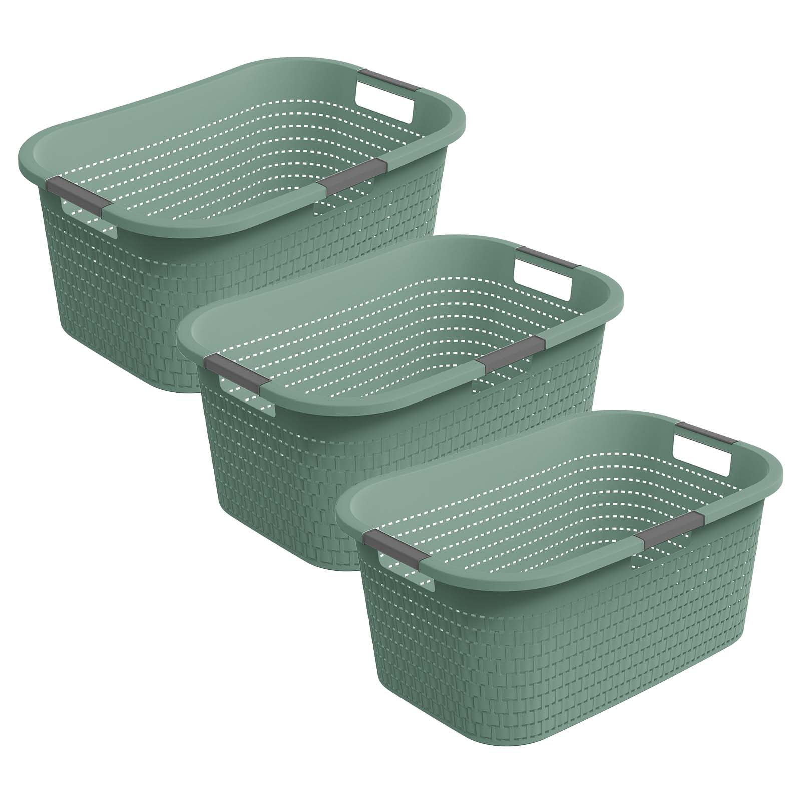 3er Set Country Wäschekorb 40l 3tlg. - Image 6