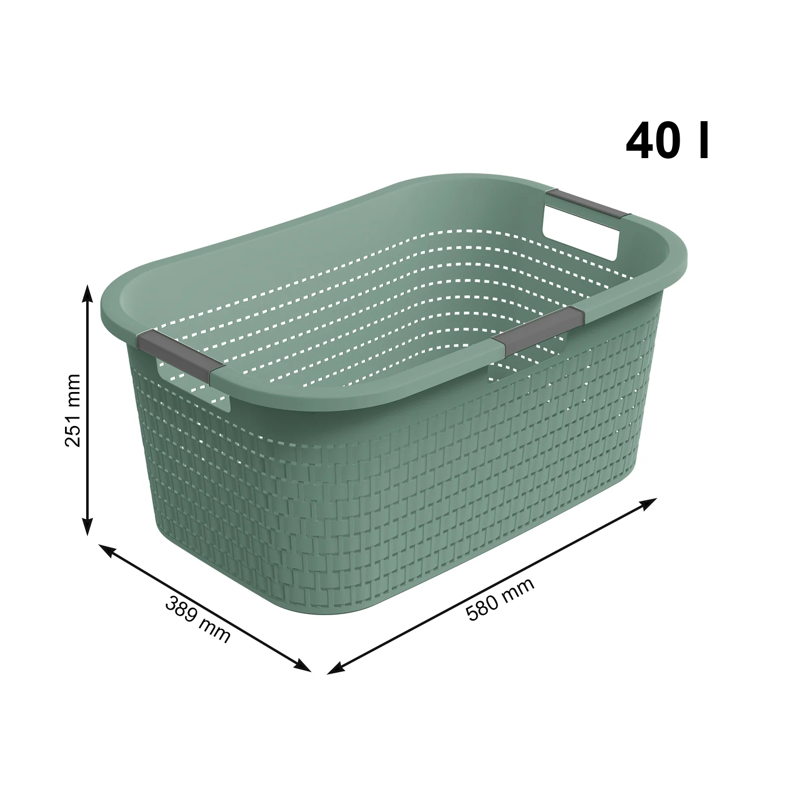 3er Set Country Wäschekorb 40l 3tlg. - Image 8
