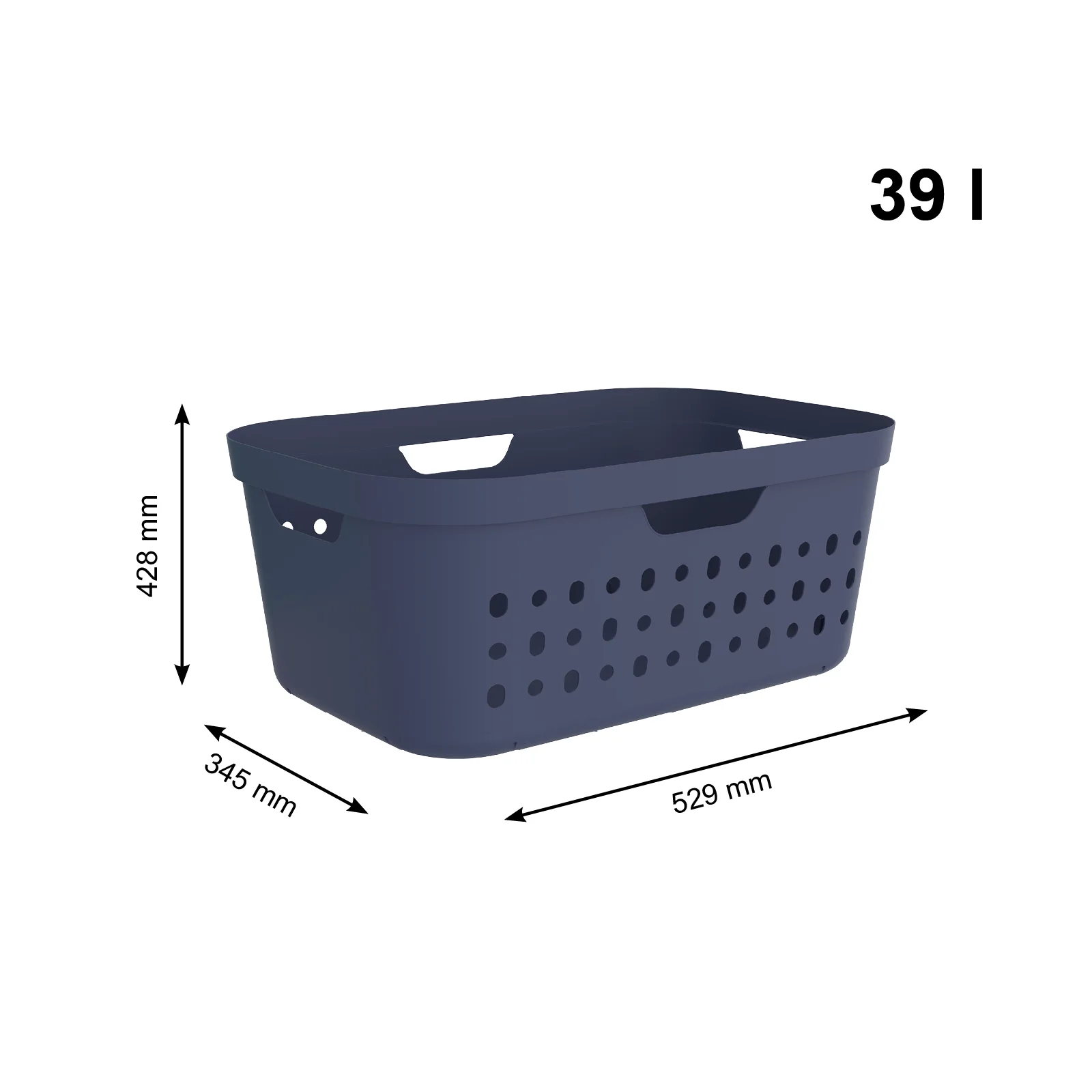 3er-Set Wäschekorb Jona 39l - Image 12