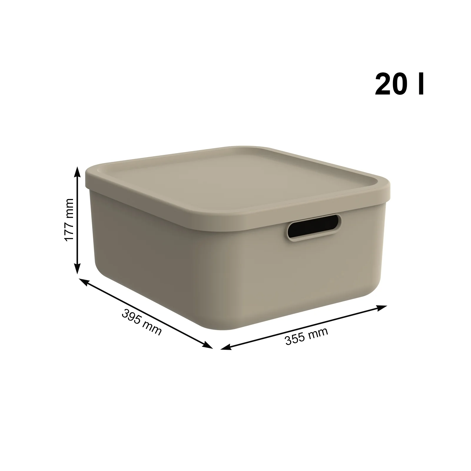 Aufbewahrungsbox 20l 2er-Set ALBULA LIGHT - Image 3