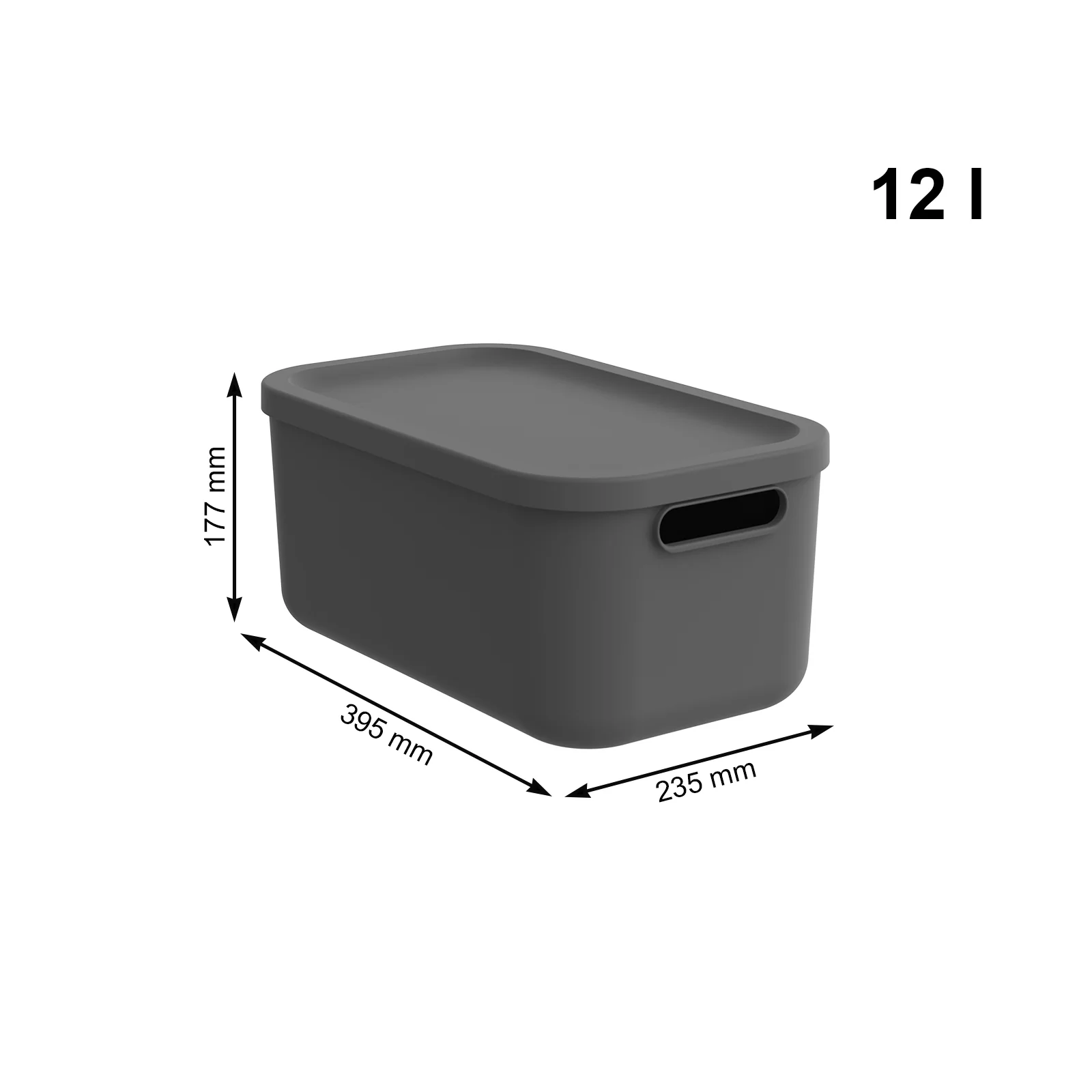 Aufbewahrungsbox 4er Set 12 l ALBULA LIGHT - Image 9