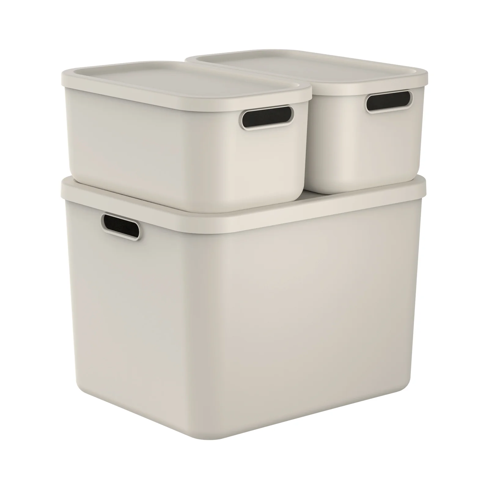 Aufbewahrungsboxen-Set 3tlg. 2x 12l und 55l ALBULA LIGHT