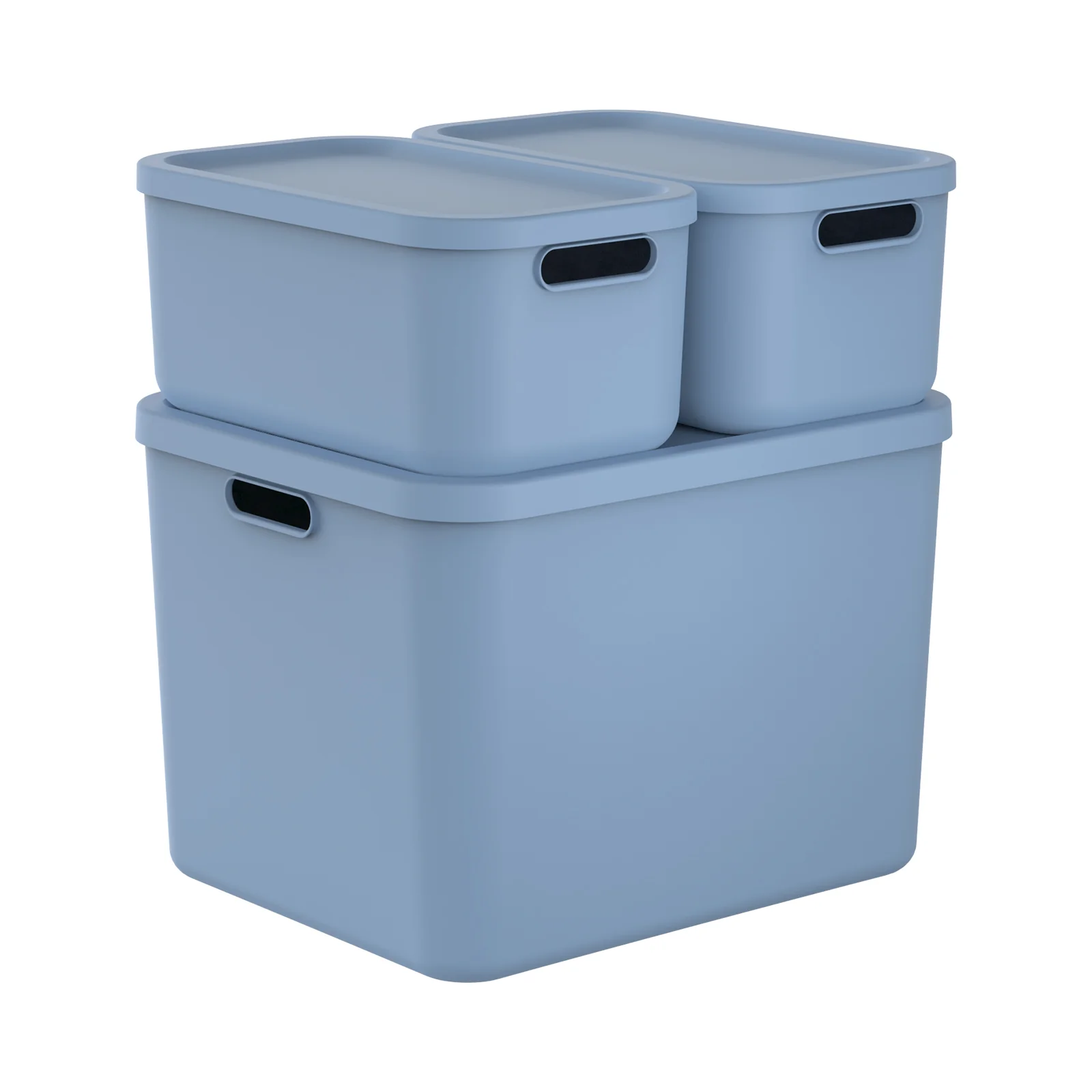 Aufbewahrungsboxen-Set 3tlg. 2x 12l und 55l ALBULA LIGHT - Image 14