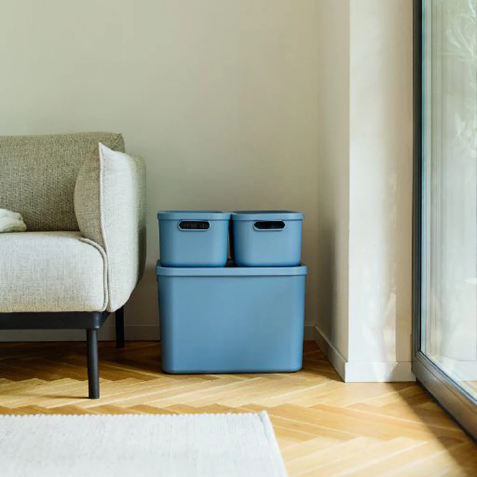 Aufbewahrungsboxen-Set 3tlg. 2x 12l und 55l ALBULA LIGHT - Image 20