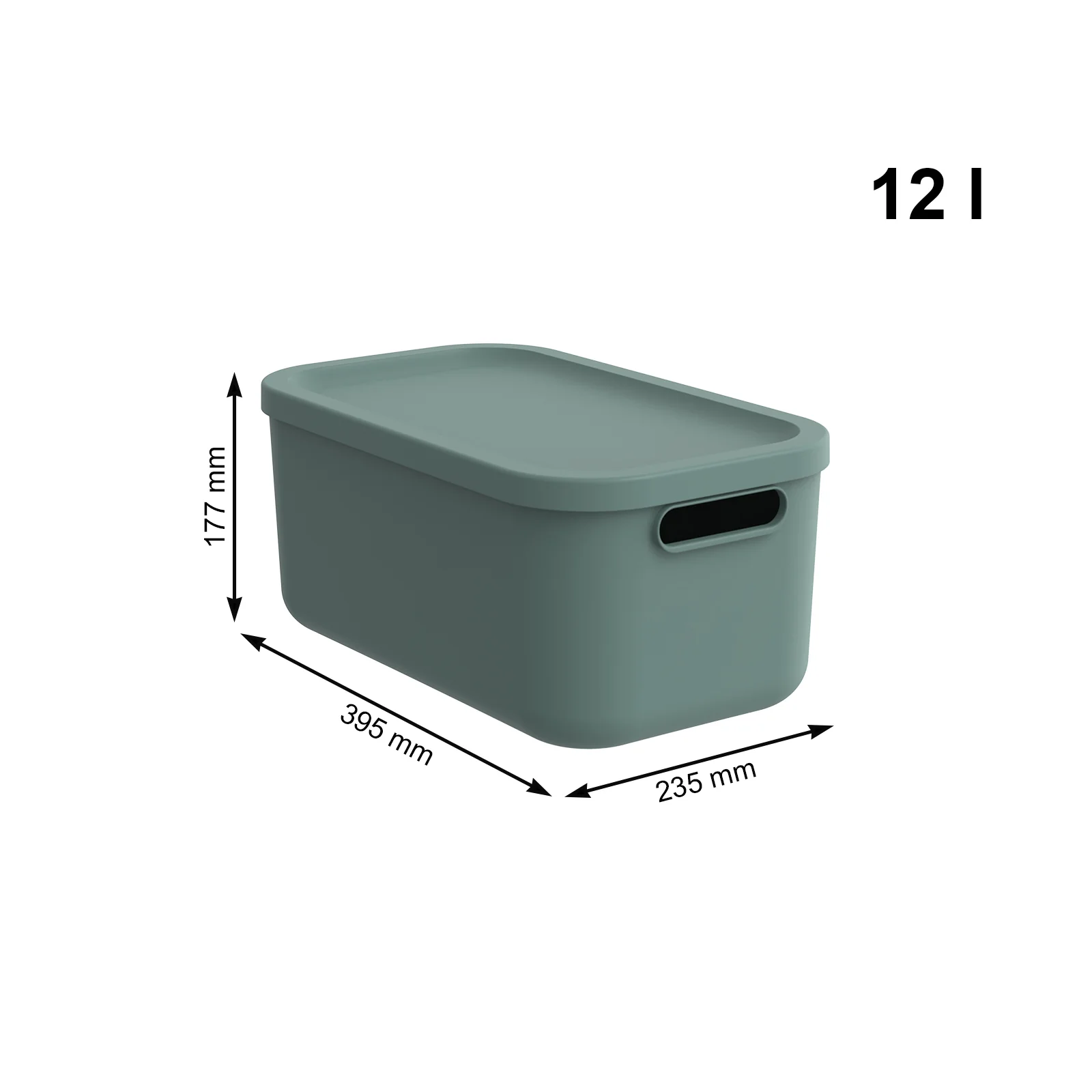 Aufbewahrungsboxen-Set 3tlg. 2x 12l und 55l ALBULA LIGHT - Image 29