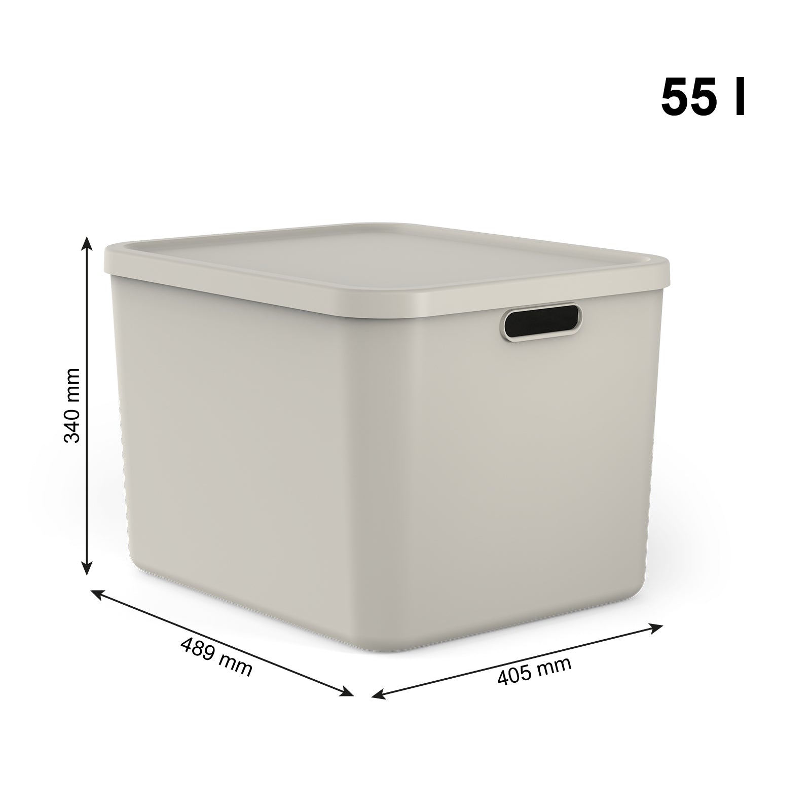 Aufbewahrungsboxen-Set 3tlg. 2x 12l und 55l ALBULA LIGHT - Image 6