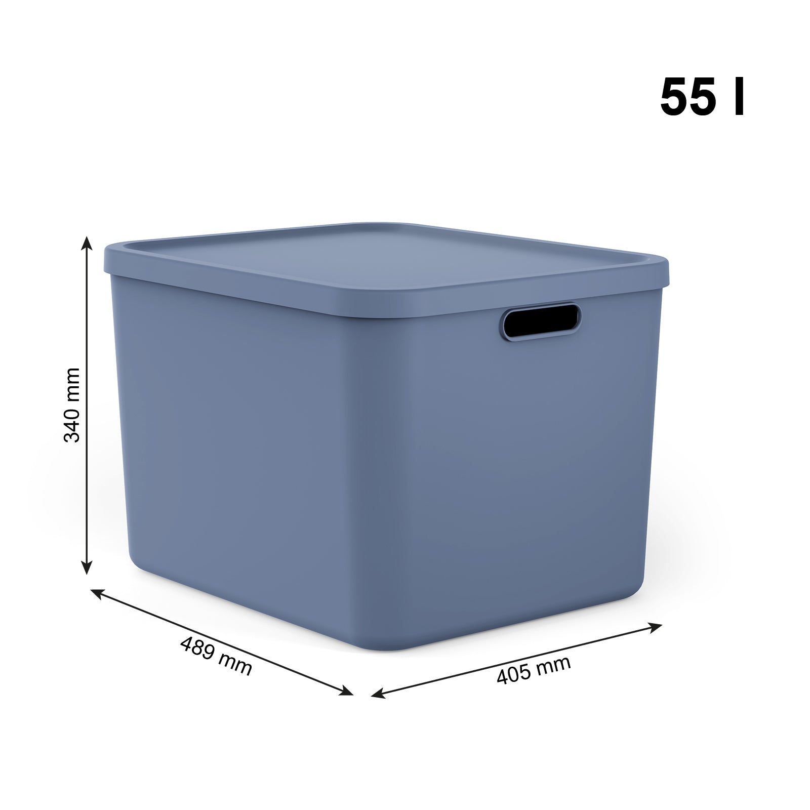 Aufbewahrungsboxen-Set 3tlg. 2x 20l und 55l ALBULA LIGHT - Image 22