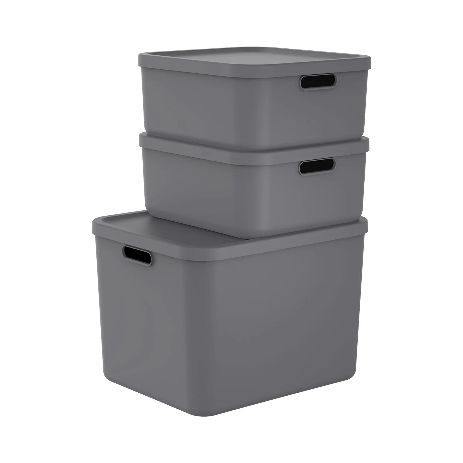 Aufbewahrungsboxen-Set 3tlg. 2x 20l und 55l ALBULA LIGHT - Image 24