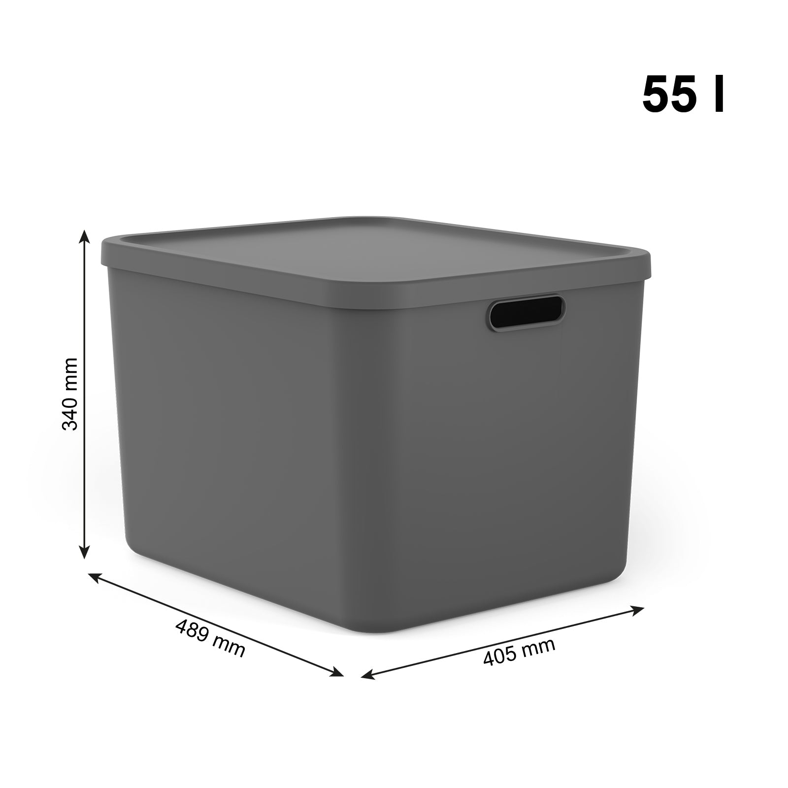 Aufbewahrungsboxen-Set 5tlg. 4x 12l und 1x 55l ALBULA LIGHT - Image 12