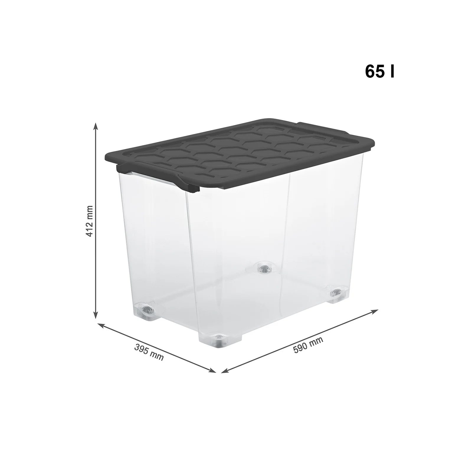 Box mit Rädern und Deckel 65 l EVO SAFE KEEPING - Image 10