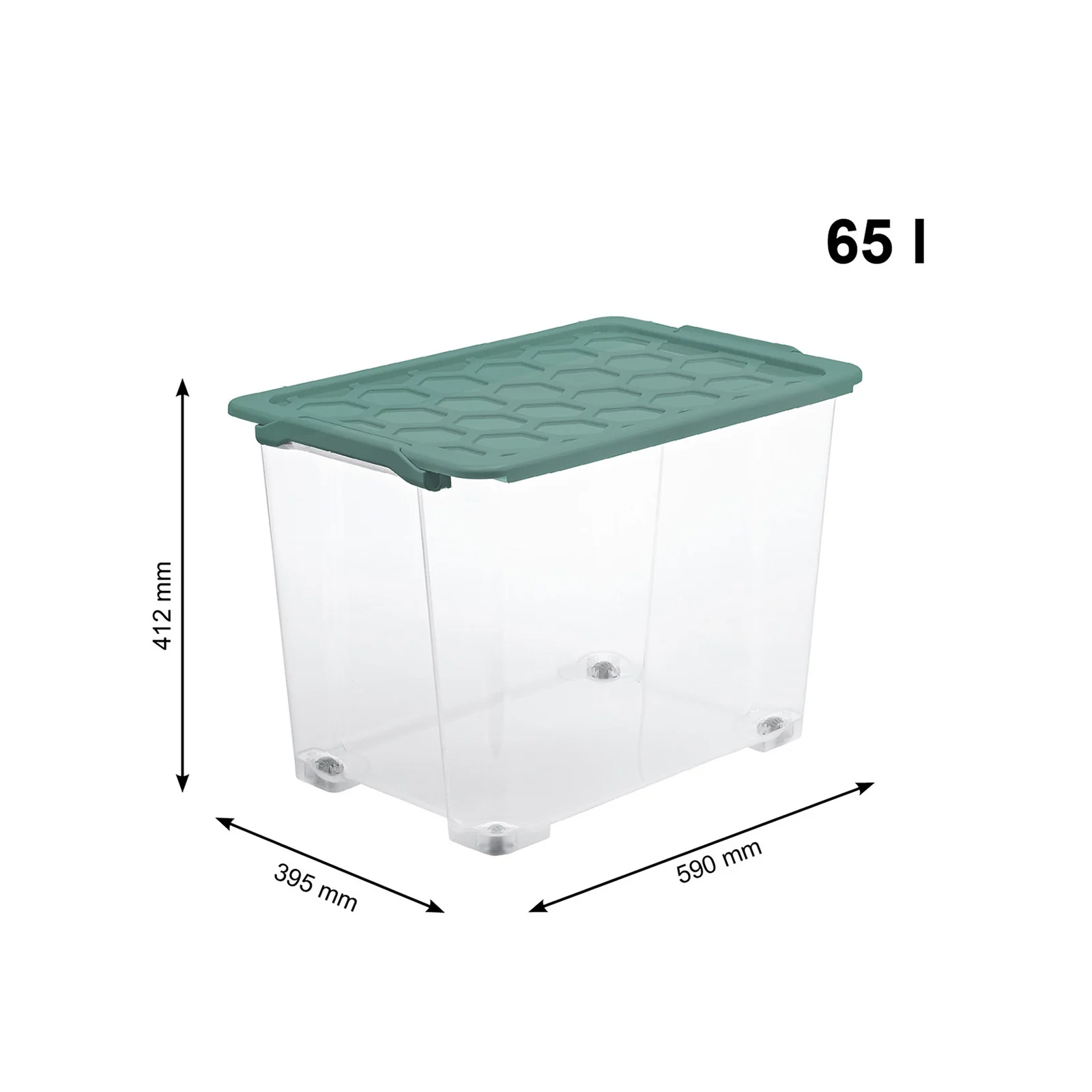 Box mit Rädern und Deckel 65 l EVO SAFE KEEPING - Image 8