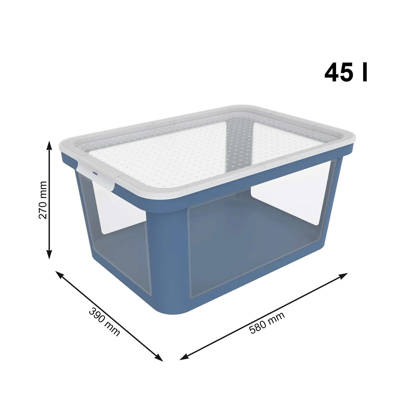 Box mit Stülpdeckel 45 l ALBRIS - Image 6