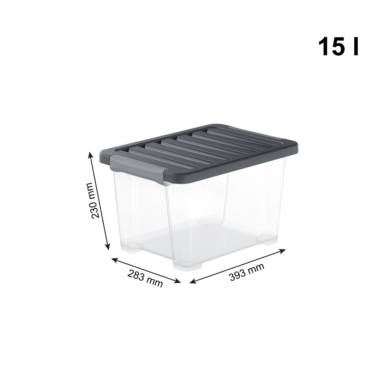 Boxen Set mit Deckel 15 l, 4 tlg. CORE PLUS - Image 11