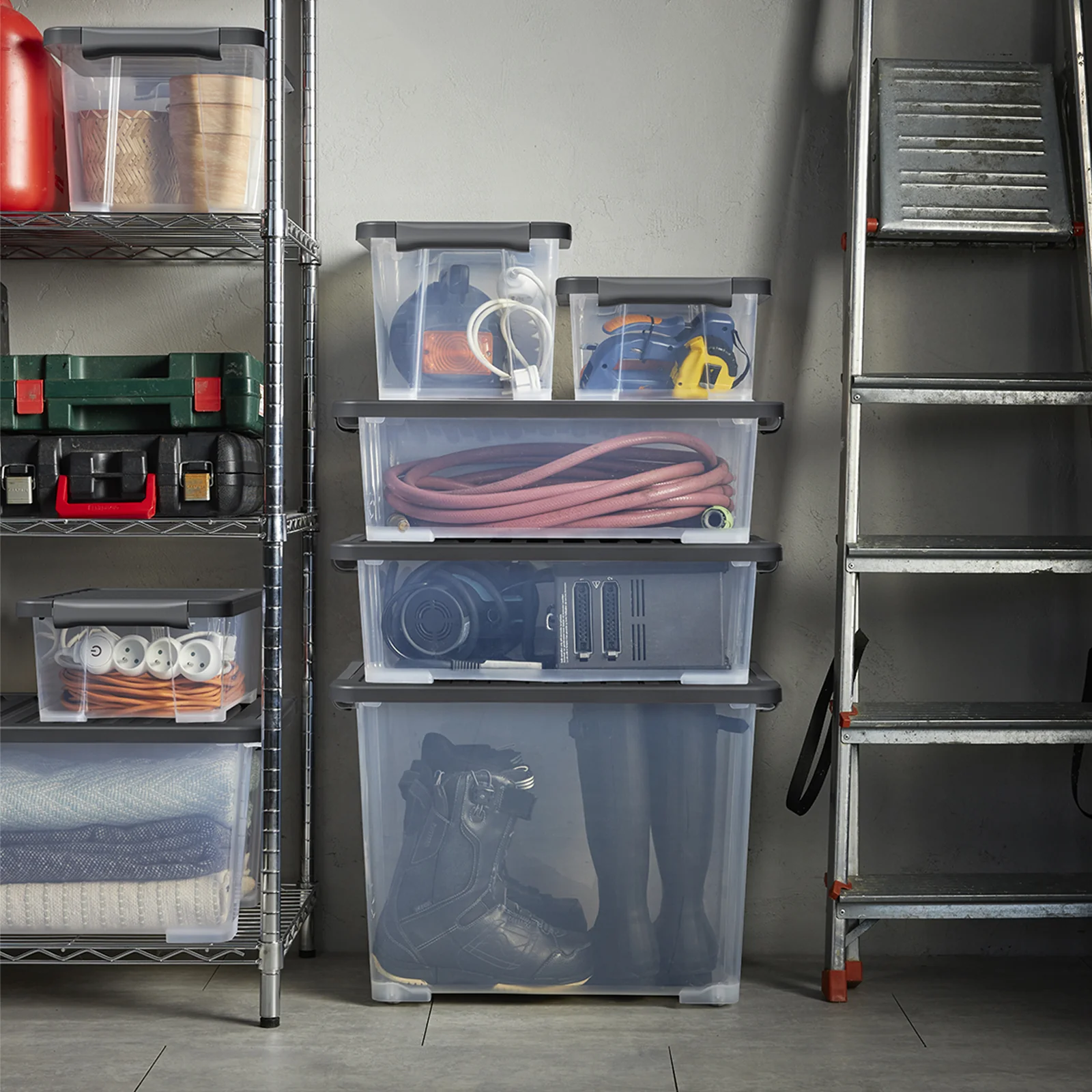 Boxen Set mit Deckel 15 l, 4 tlg. CORE PLUS - Image 13