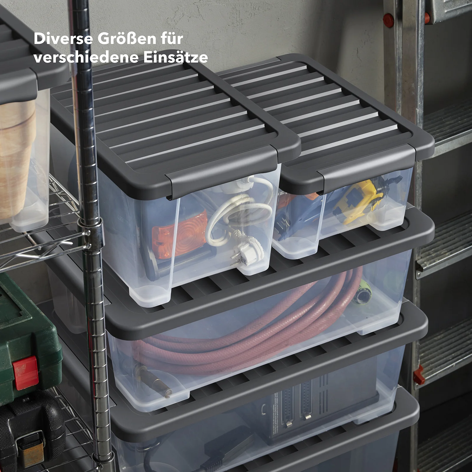 Boxen Set mit Deckel 15 l, 4 tlg. CORE PLUS - Image 7