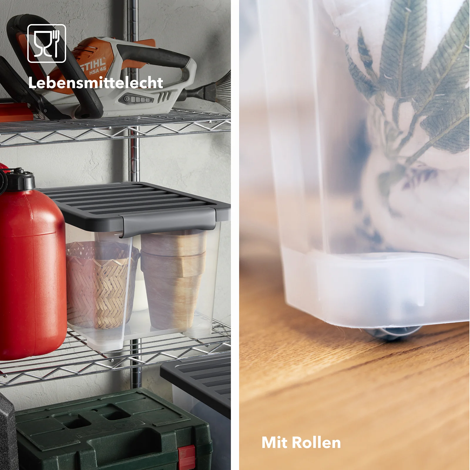 Boxen Set mit Deckel 15 l, 4 tlg. CORE PLUS - Image 8
