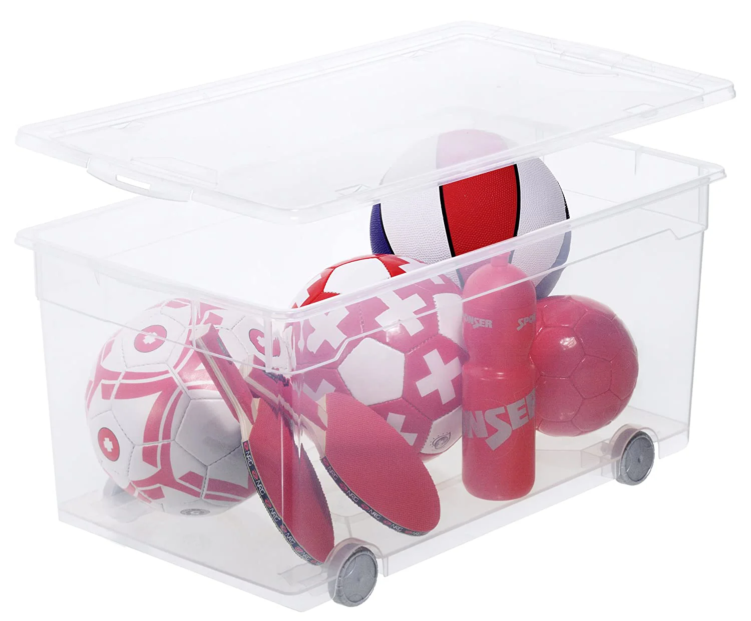 Box mit Rollen 63 l CLEAR - Image 3