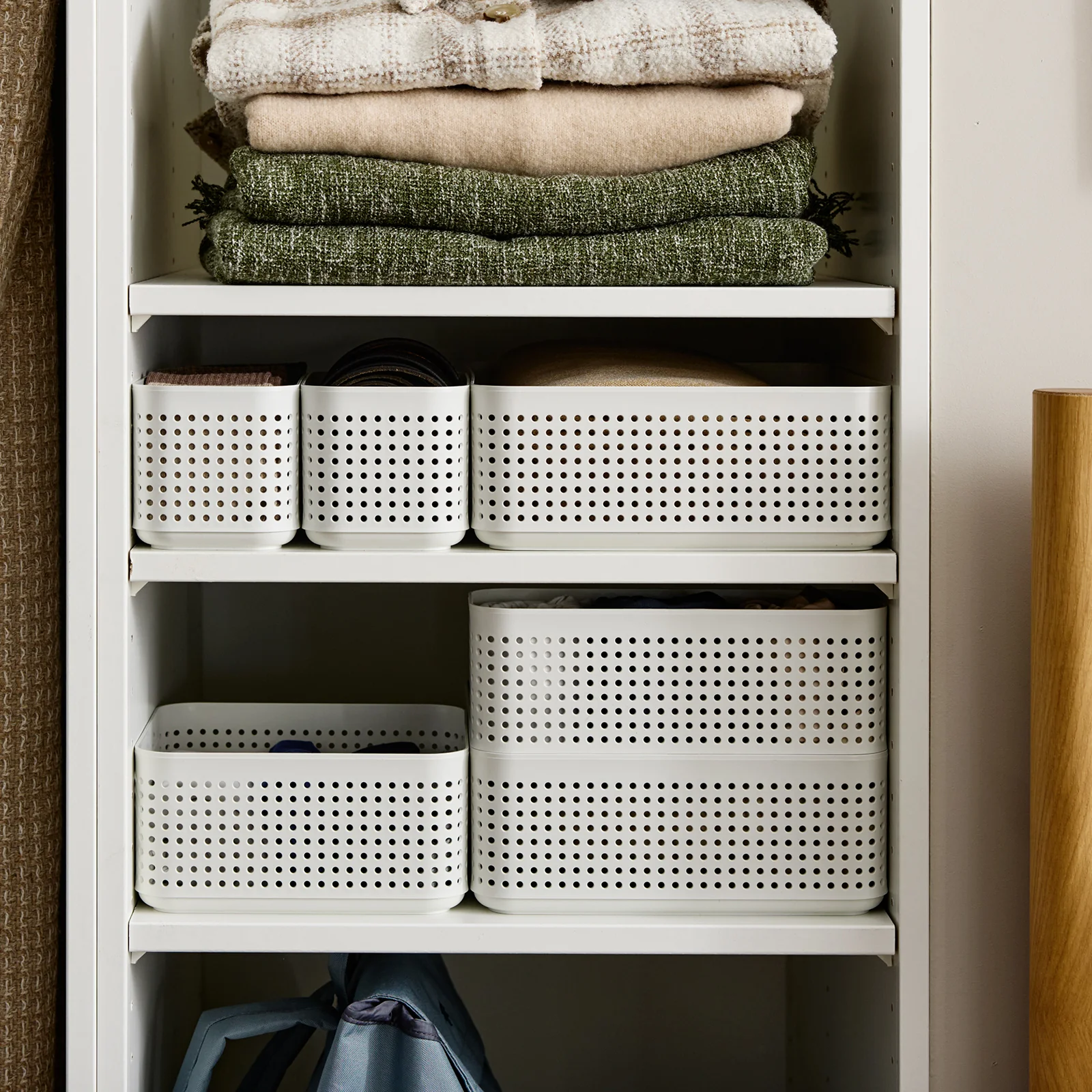 Kleiderschrank Organizer 2er Set Korb M | WOP - Image 7