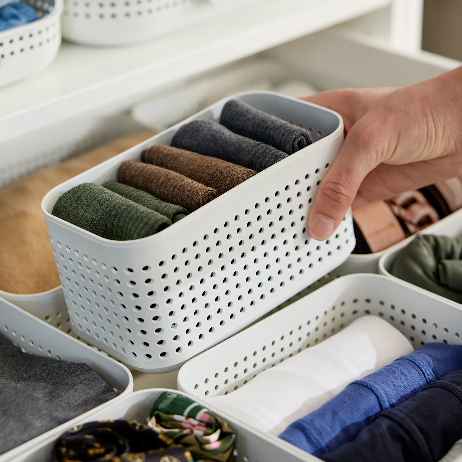 Kleiderschrank Organizer 2er Set Korb XS | WOP - Image 5
