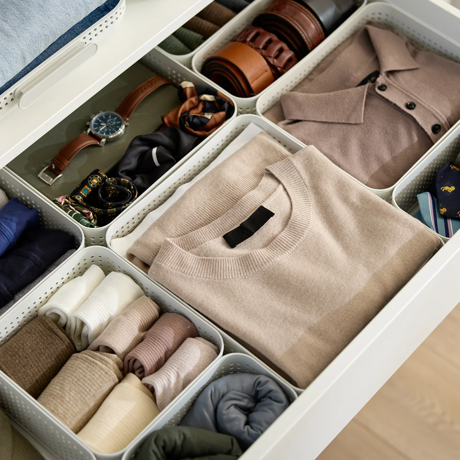 Kleiderschrank Organizer 4er Set Korb XS | WOP - Image 8