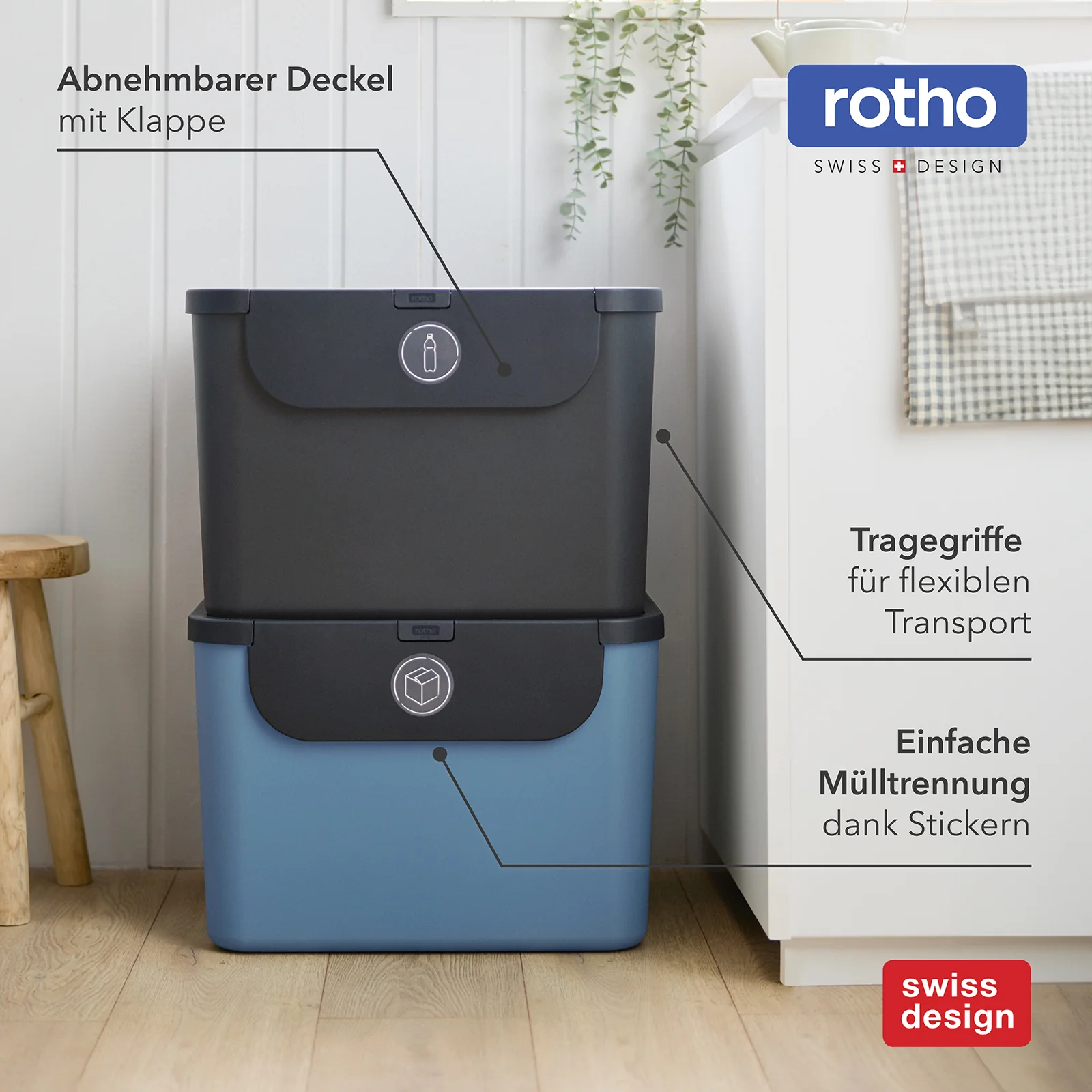 Recyclingbehälter 55 l - 2er Set ALBULA - Image 16