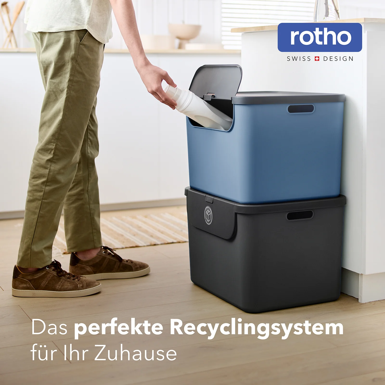 Recyclingbehälter 55 l - 2er Set ALBULA - Image 2