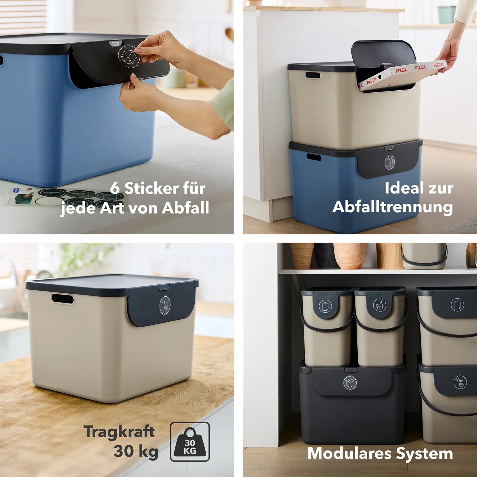 Recyclingbehälter 55 l - 2er Set ALBULA - Image 3