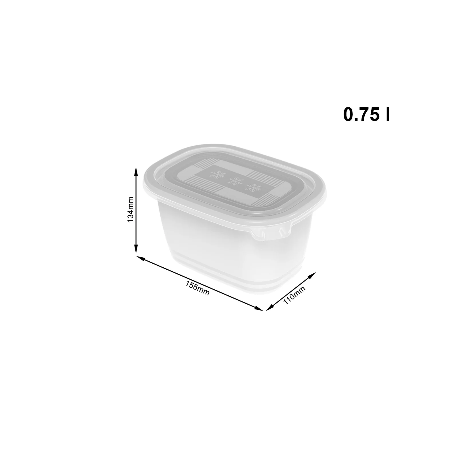 4er Set Gefrierdosen 0,75 l FREEZE - Image 5