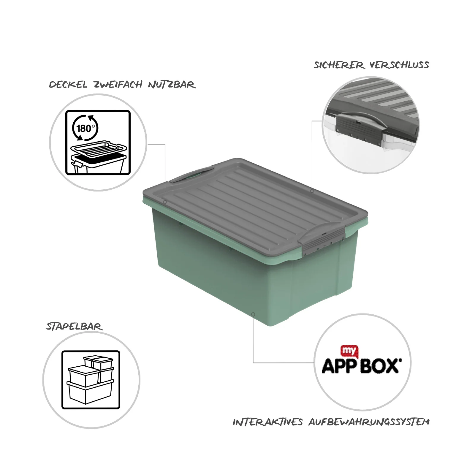2er Set Stapelboxen COMPACT - Image 5