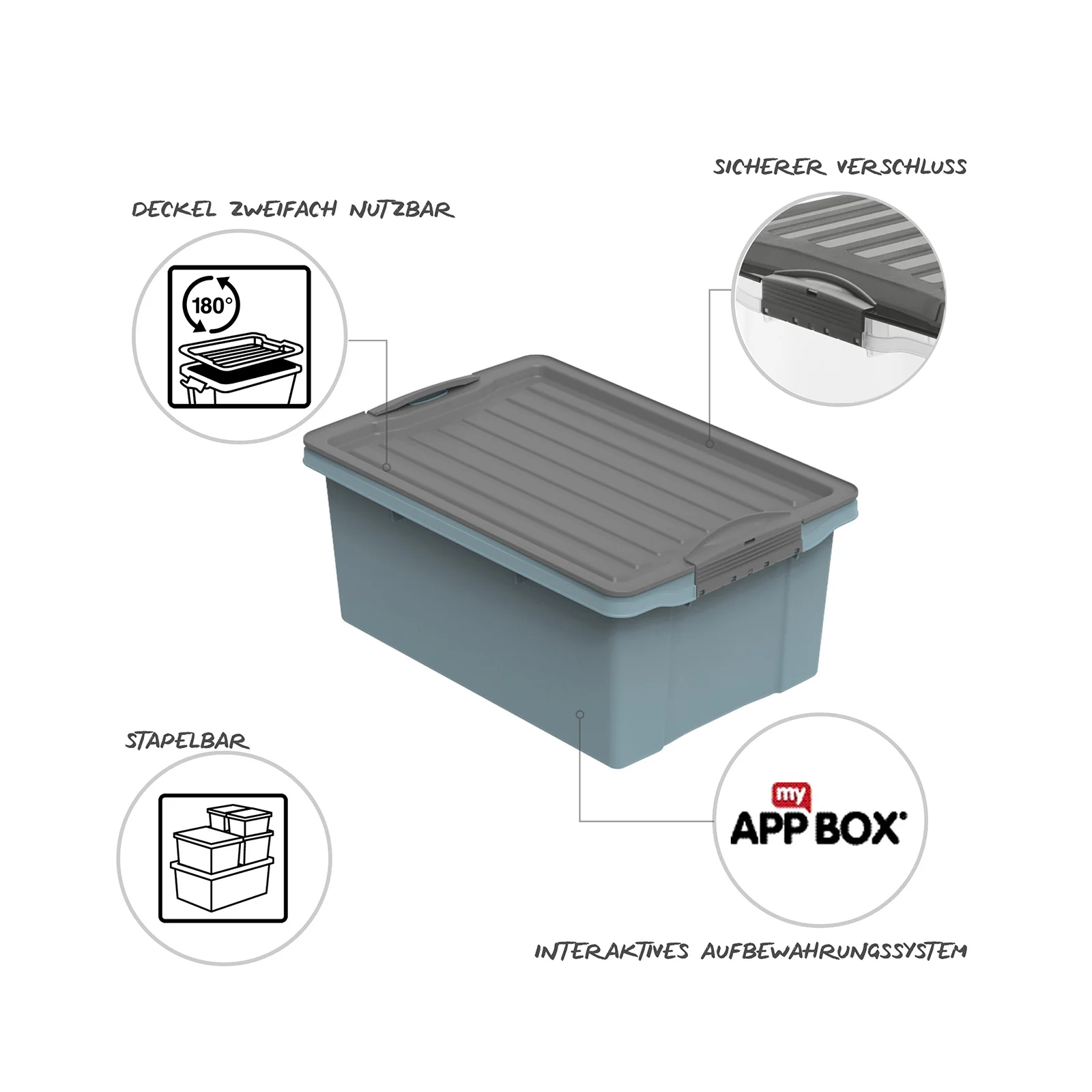 2er Set Stapelboxen COMPACT - Image 6