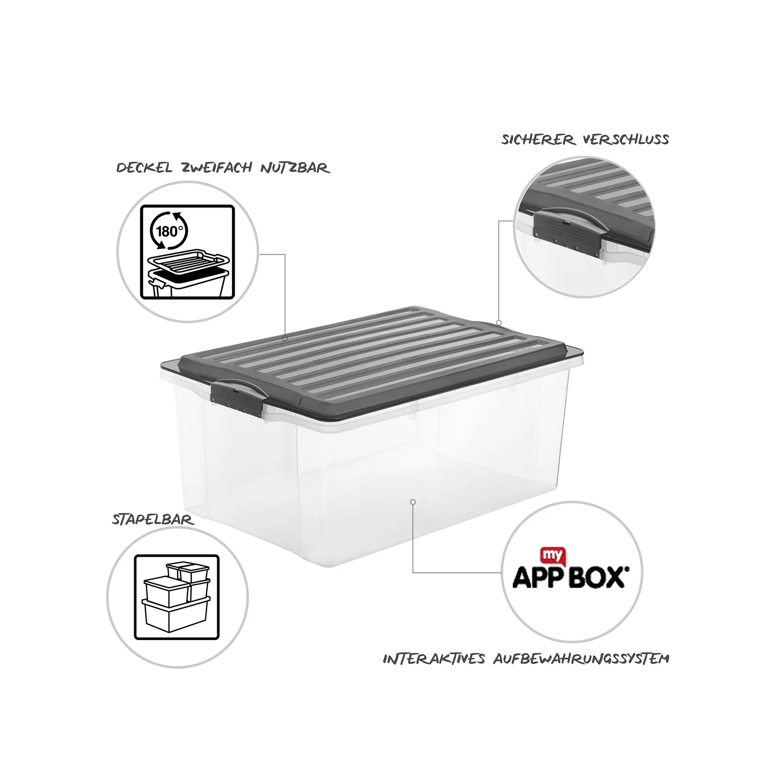 Stapelbox DIN A3, 38 l COMPACT - Image 14