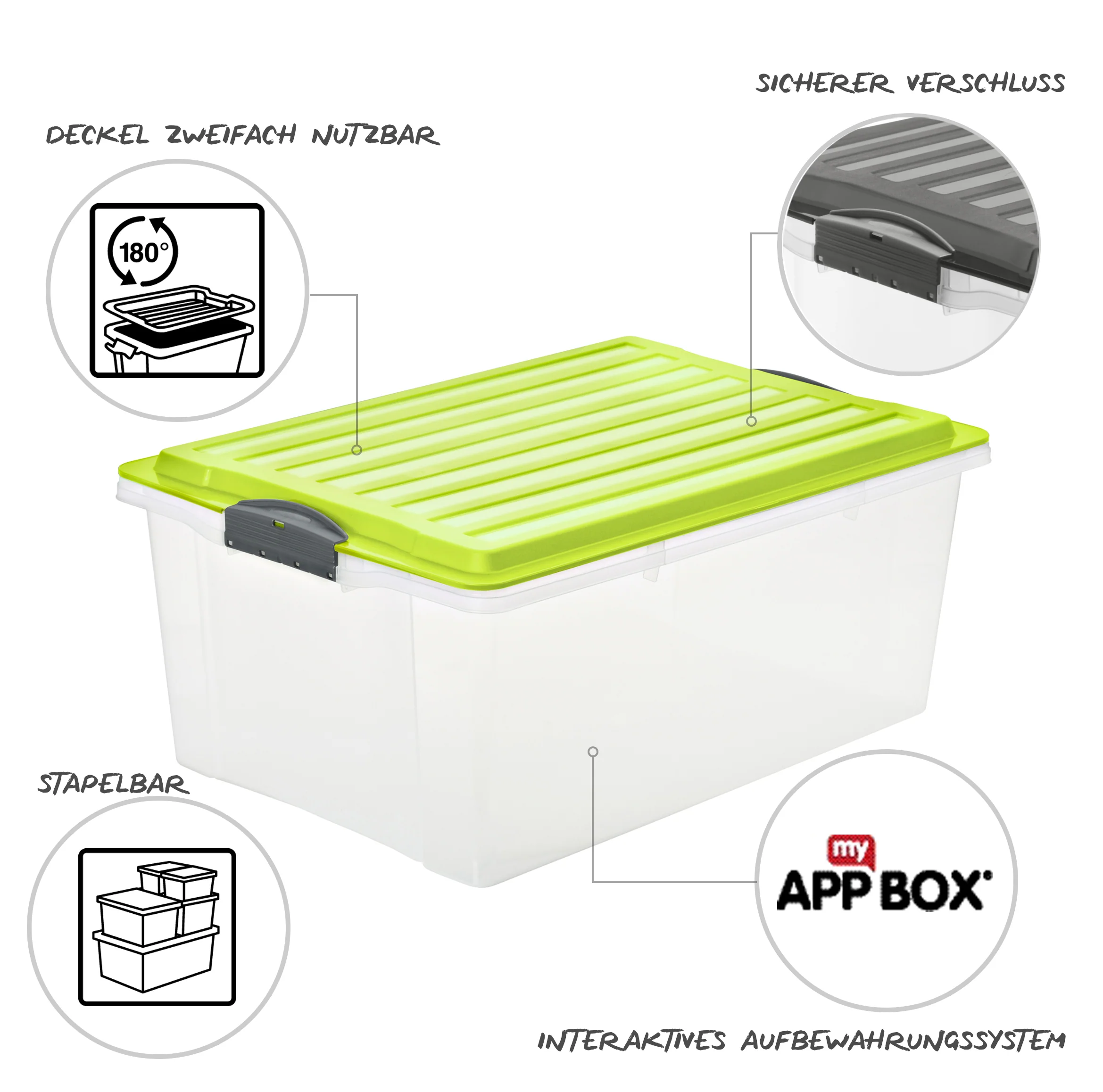 Stapelbox DIN A3, 38 l COMPACT - Image 15
