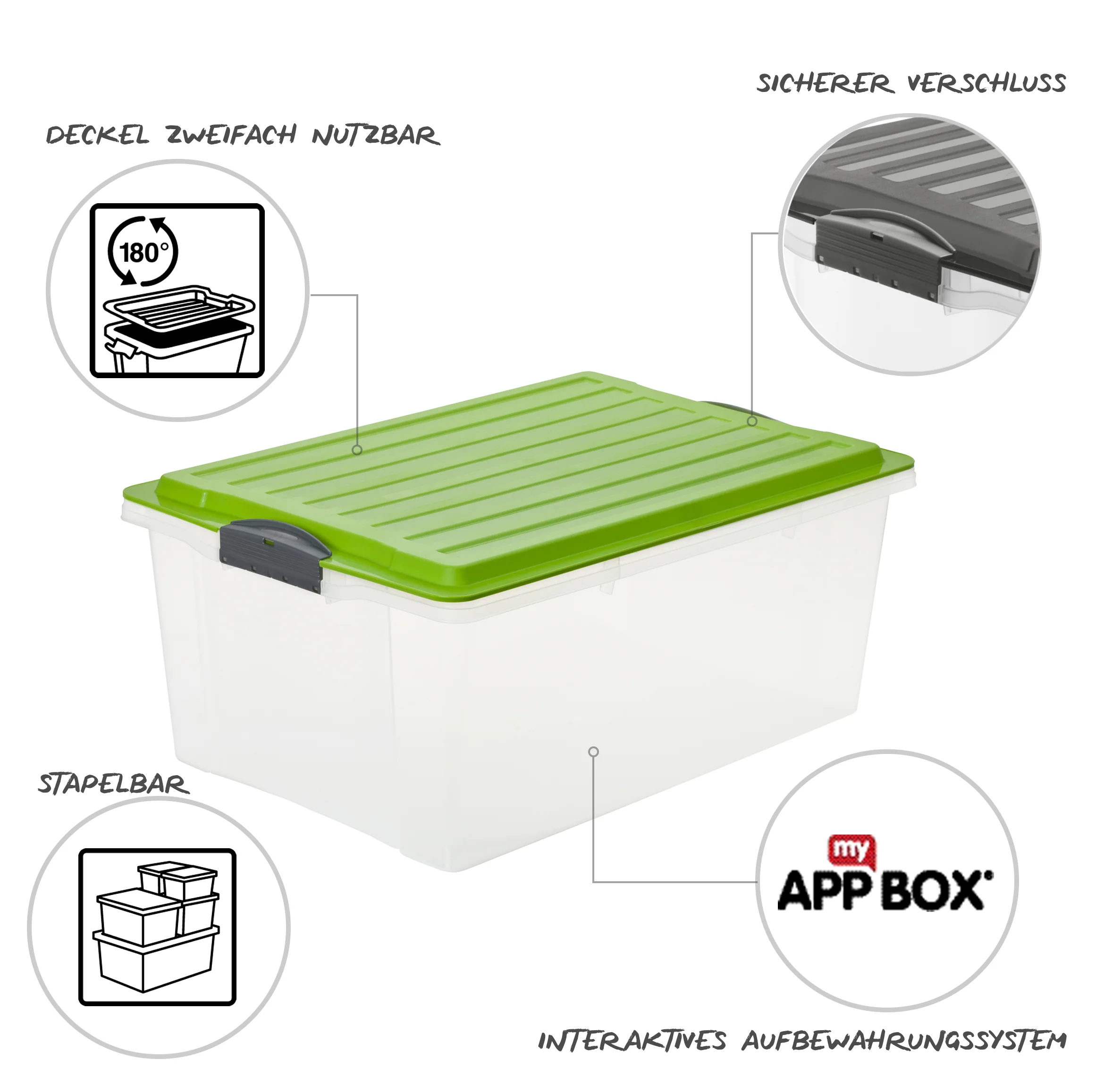 Stapelbox DIN A3, 38 l COMPACT - Image 16