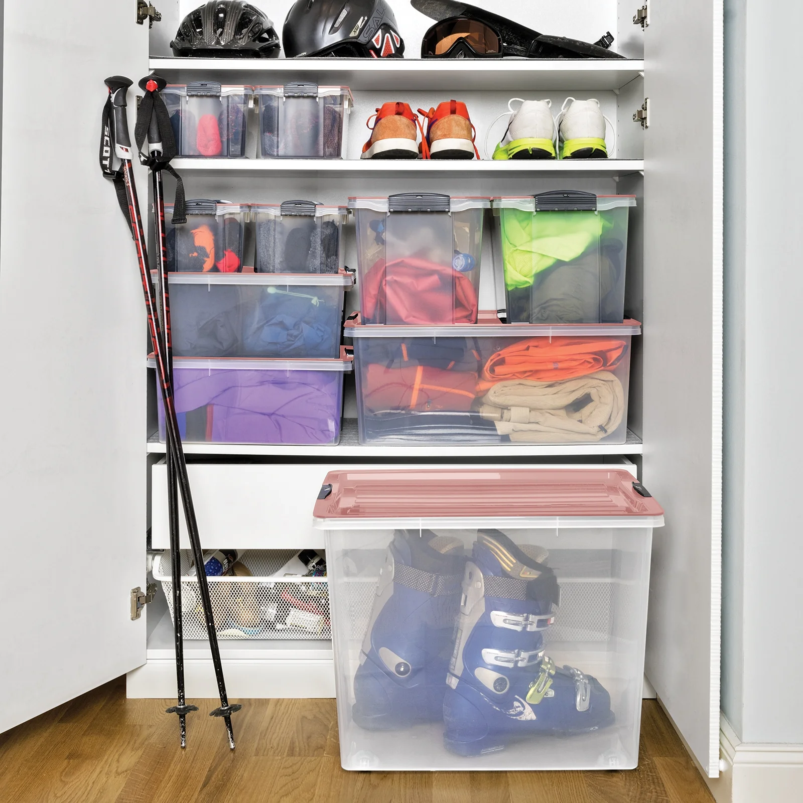 Stapelbox mit Rollen DIN A3, 70 l COMPACT - Image 14