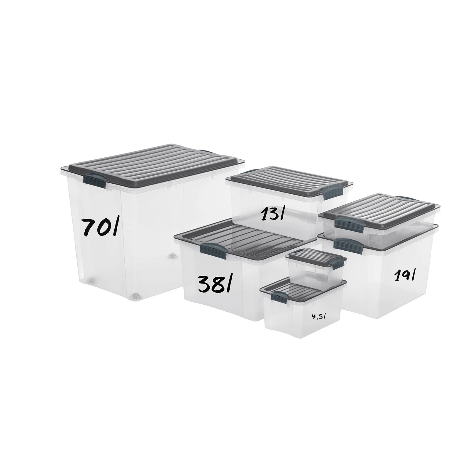 Stapelbox mit Rollen DIN A3, 70 l COMPACT - Image 28