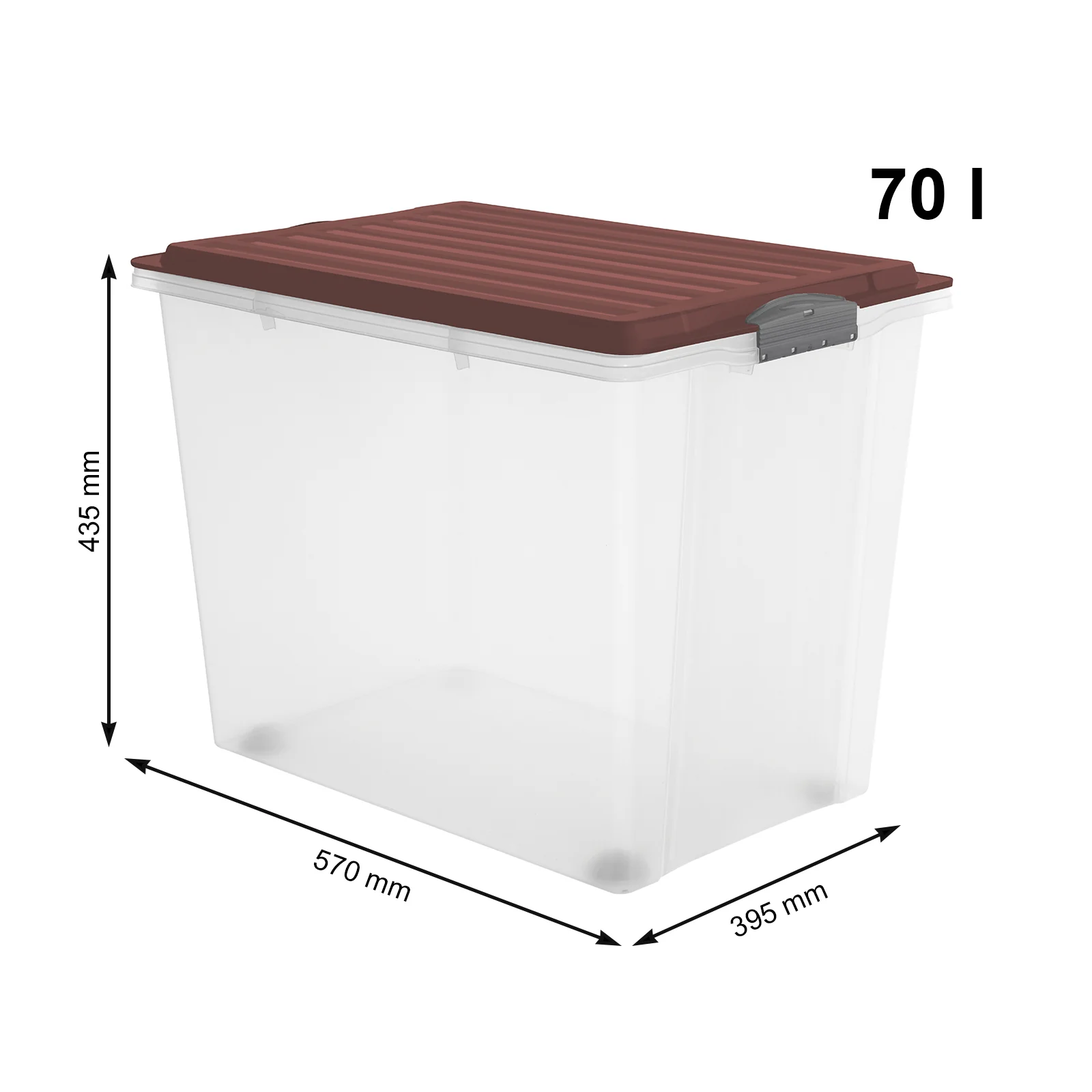 Stapelbox mit Rollen DIN A3, 70 l COMPACT - Image 35