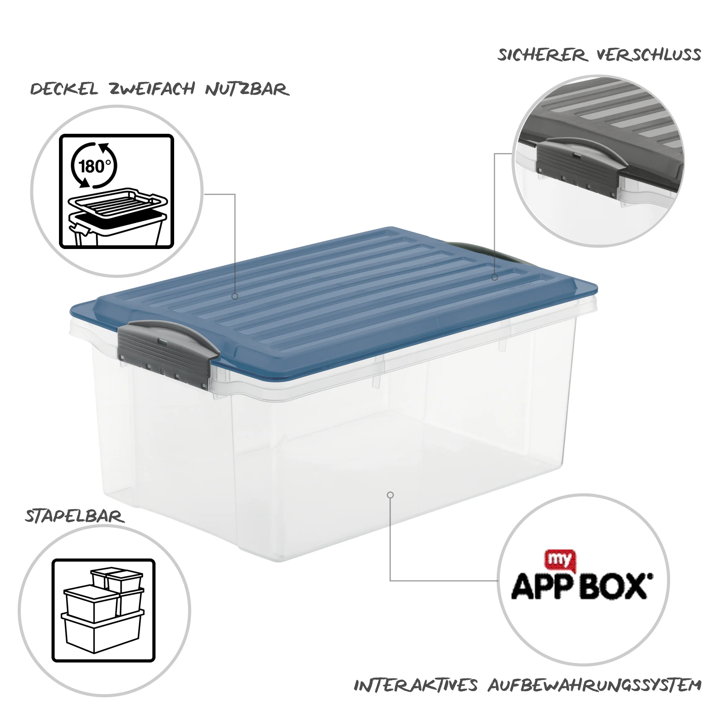 Stapelbox DIN A4, 13 l COMPACT - Image 20