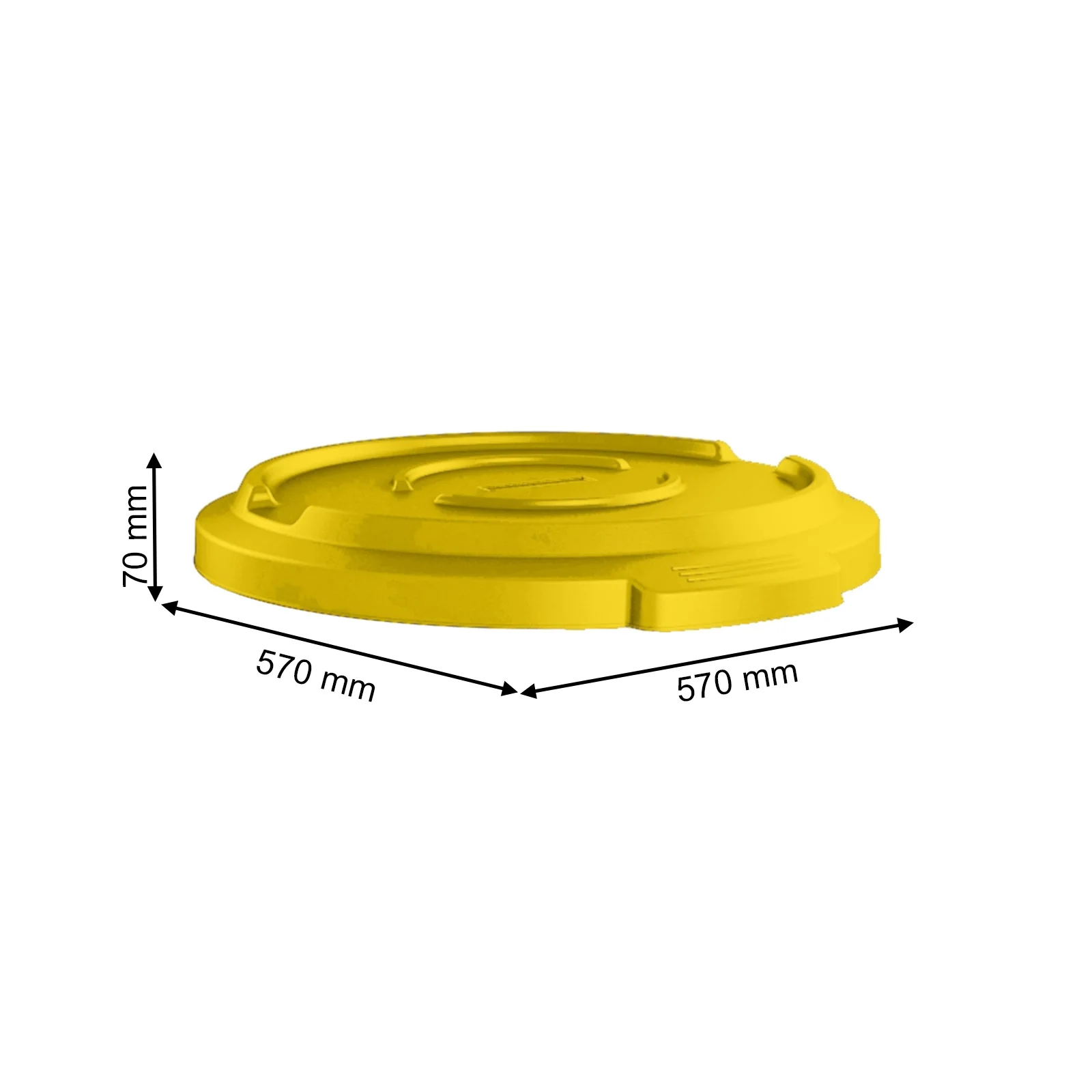Deckel für Abfallbehälter 120 l TITAN - Image 6
